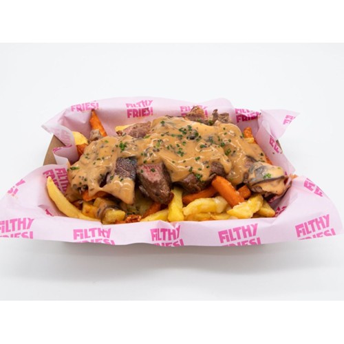 Sirloin Steak and Mushroom Bechamel Sauce