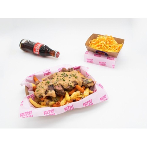 Sirloin Steak and Mushroom Bechamel Sauce Combo