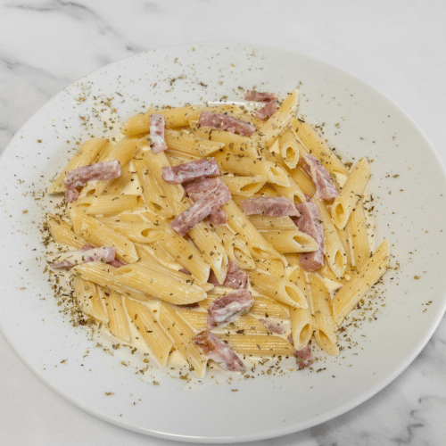 Penne carbonara
