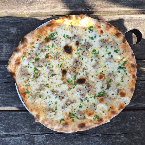 Pizza pollo rosmarino