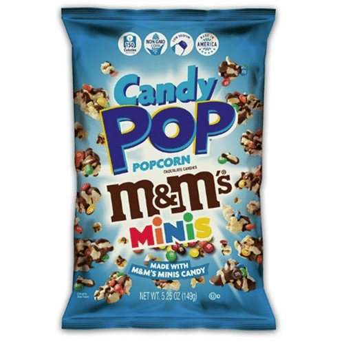 Cookie pop popcorn M&M