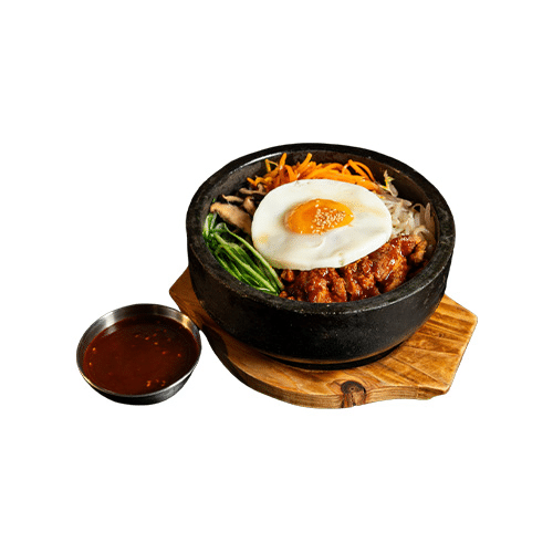 Fried chicken dad's spicy sweet bibimbap