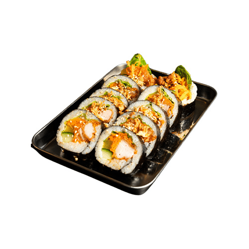 Fried chicken dad's spicy sweet kimbap