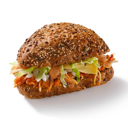 Broodje pulled chicken