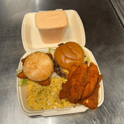 Jack and Jones special sliders mac and cheese box