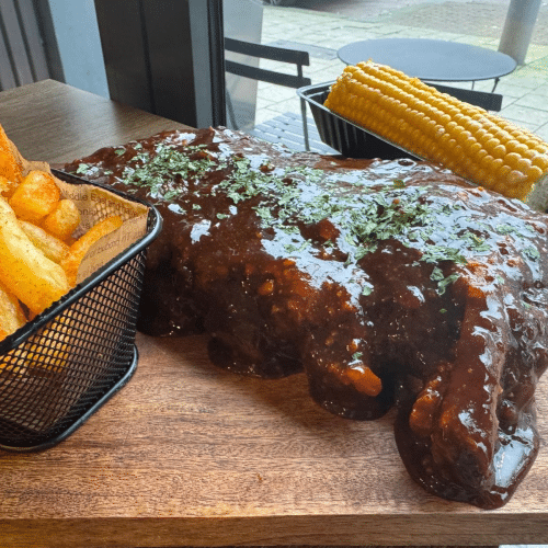 Halve sparerib menu