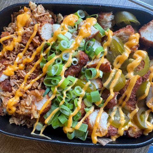 Loaded fries kippeling en garnalen