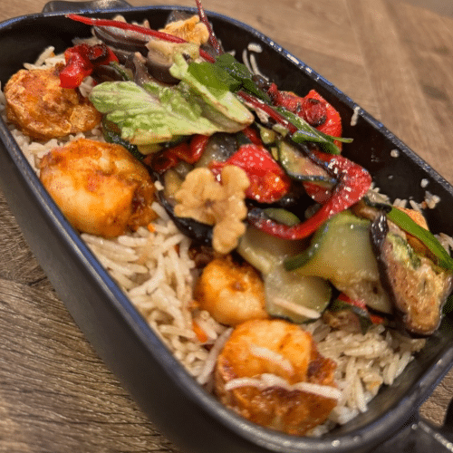 Loaded rice garnalen