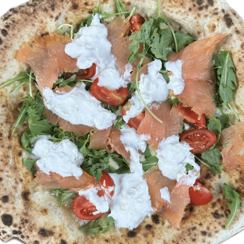 Pizza salmone