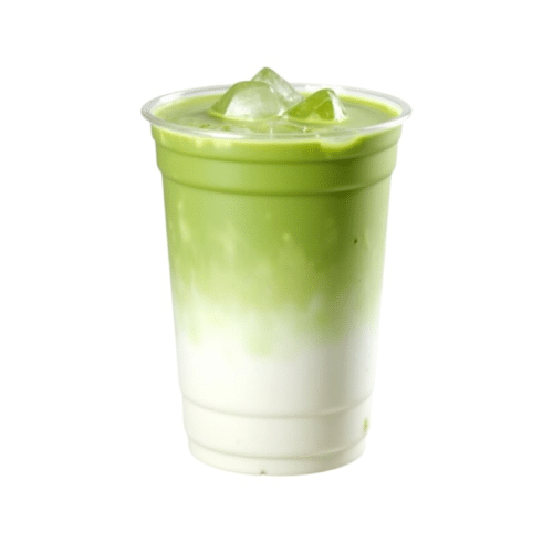 Iced matcha vanille latte