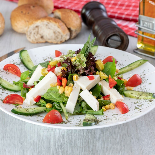 Mix salade feta kaas
