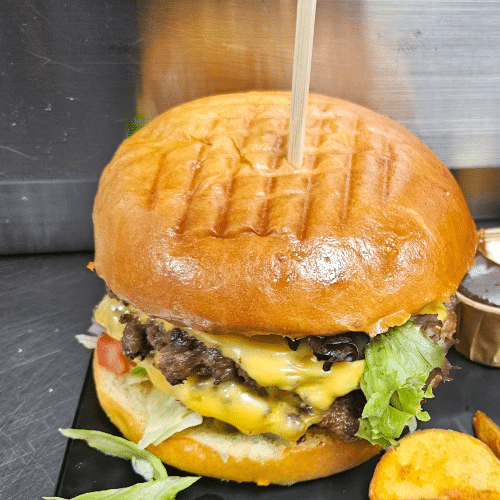 Smash burger menu met kaas