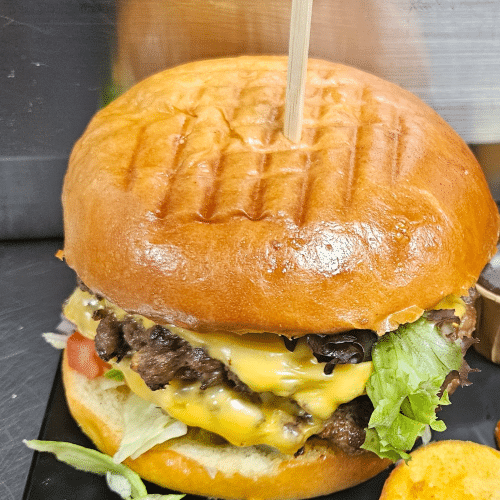 Smash burger met kaas