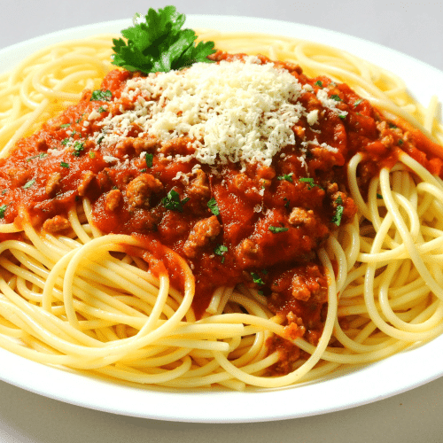 Spaghetti met rundergehakt