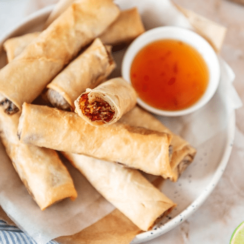 Vegetarische mini loempia's