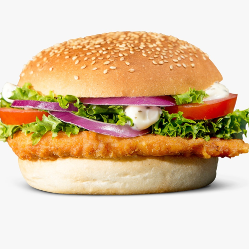 Crispy chicken burger classic