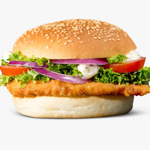 Crispy chicken burger Mexican