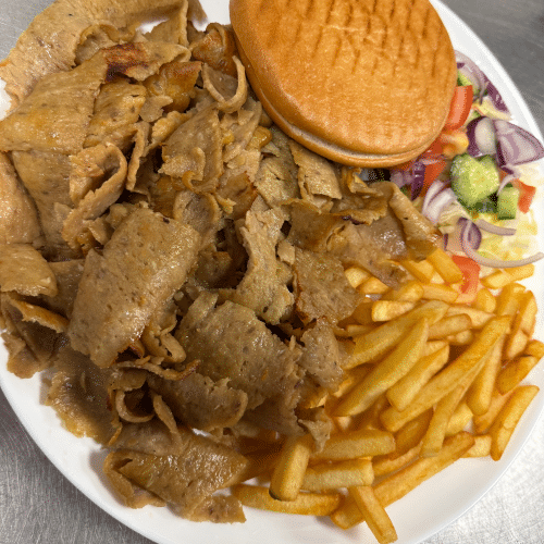 Döner kebab schotel
