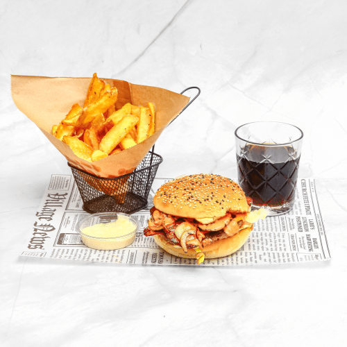 Bacon cheeseburger menu