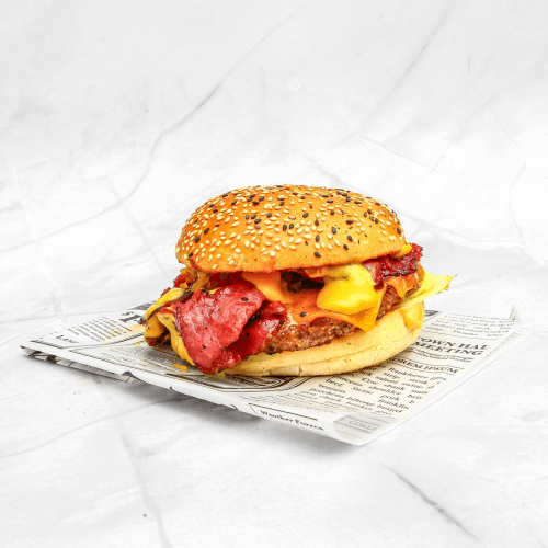 Pastrami burger deluxe