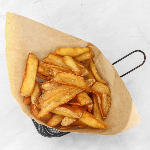 Skin on fries