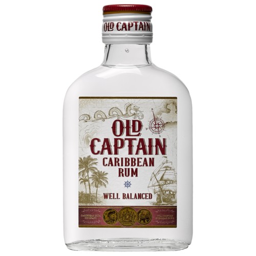 Old Captain White Carribean Rum 20cl