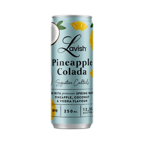 Lavish Pineapple Colada blik 250ml Gekoeld
