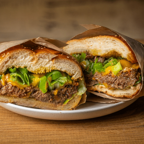 Slow Philly cheese