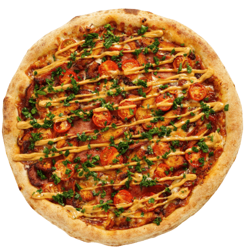 Pizza chipotle chicken barbecue