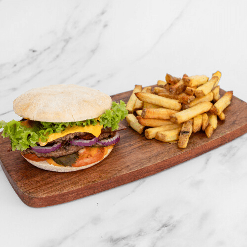 Dubbel bacon dubbel beef menu