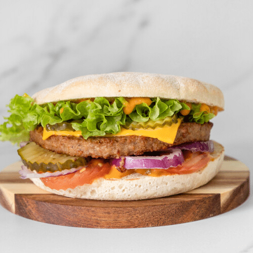 Plant-based chicken burger