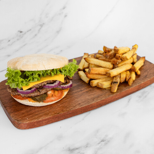 Dubbel ZZ beef burger menu