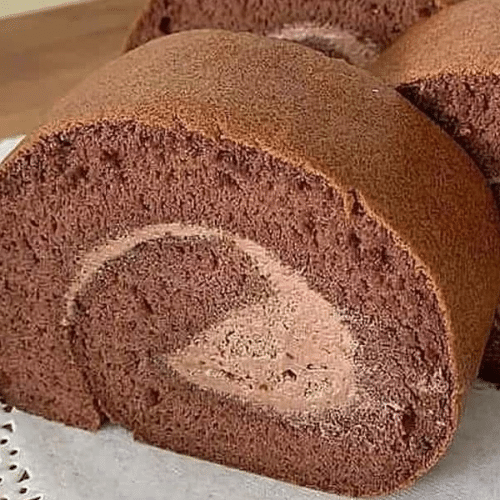 Perzische slagroomrol chocolade