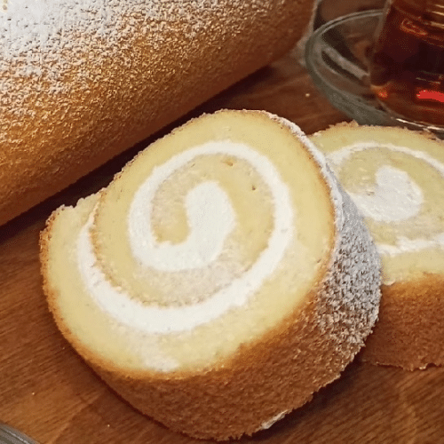 Perzische slagroomrol vanille