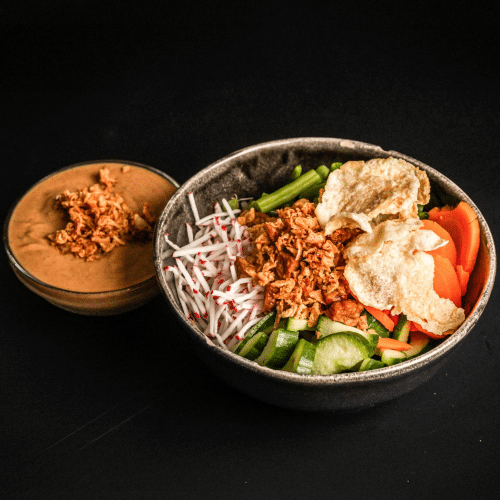 Gado gado compleet besar, vegetarisch