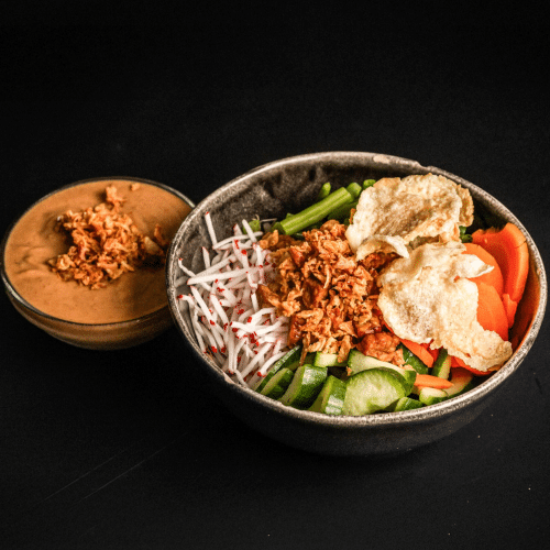 Gado gado compleet ketjil, veganistisch