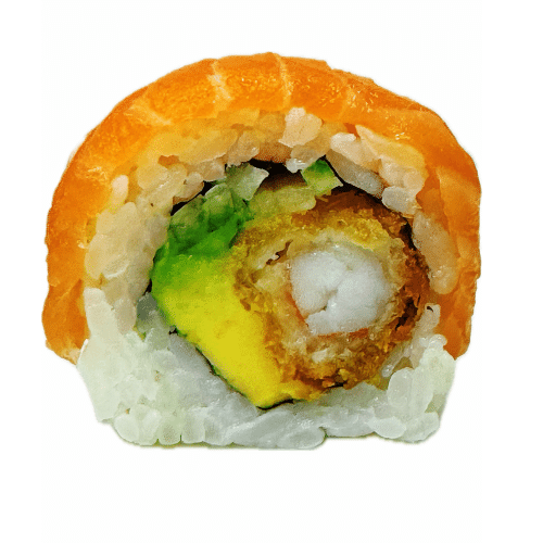 Zalm ebi roll 8 stuks