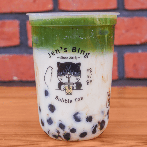 Matcha boba oat milk