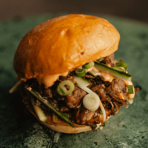 Duck burger Asian
