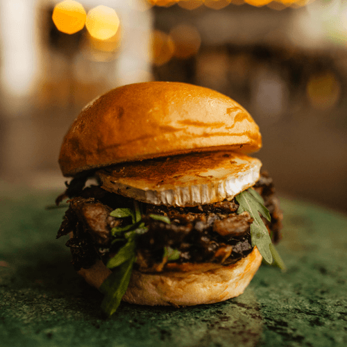 Duck burger goat