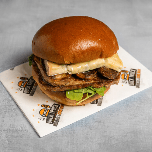 Veggie burger blue