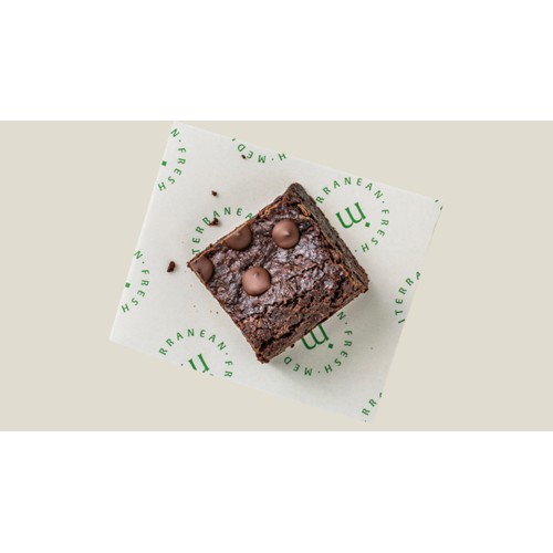 Fudgy tahini brownie