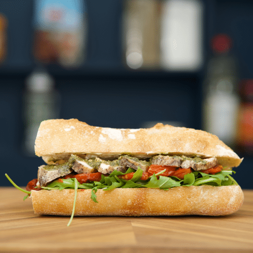 Broodje chicken pesto