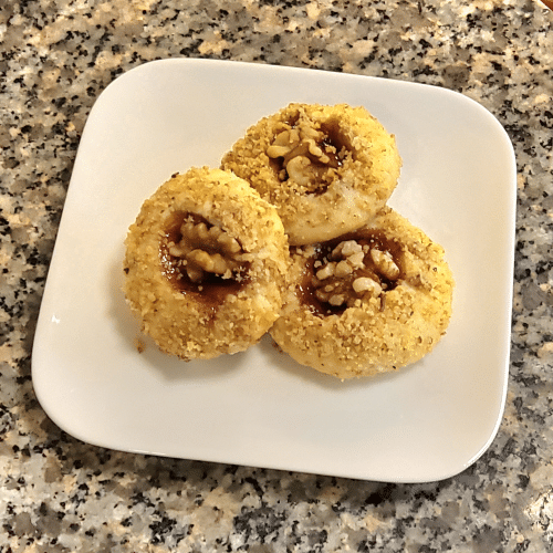Koekjes met aardbei en walnoten 3 stuks