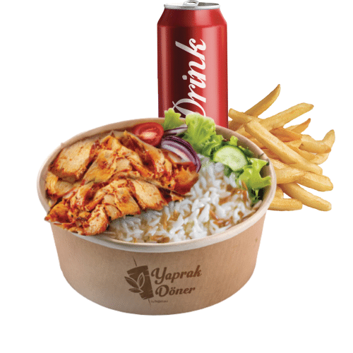 Kipdöner met rijst menu