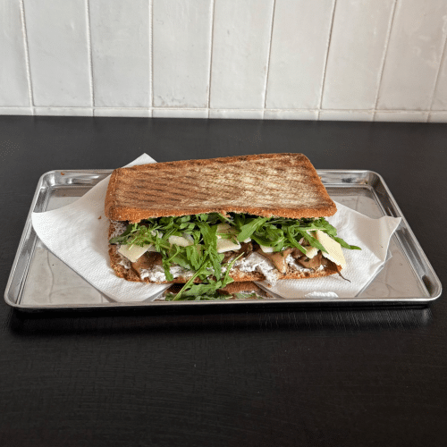 Sandwich truffle mushroom