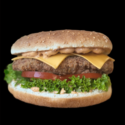 Cheese chicken burger