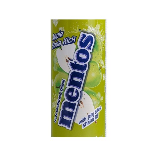 Mentos apple soda kick blik 240 milliliter