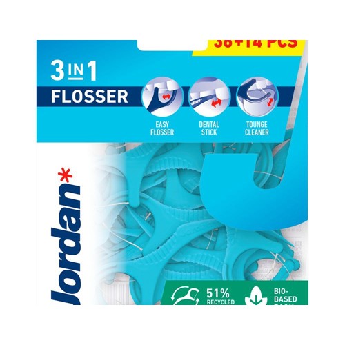 Jordan flossers 3-in-1 1 Stuks