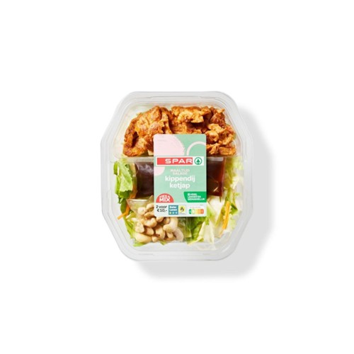 SPAR maaltijdsalade kip ketjap bakje 450 gram